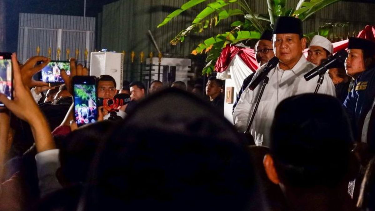 Prabowo Says Samawi's Support Increases His Spirit In Facing The Presidential Election