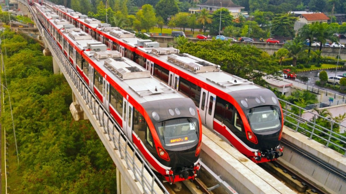 涼しい！2022年に発売されたJabodetabek LRTは、ドライバーなしで自動的に動作します