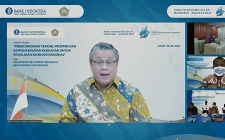 Gubernur BI Lantik Pengurus ISEI Cabang Bengkulu, Banyuwangi, dan Sanghie Periode 2021-2024