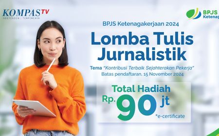 Apresiasi Peran Jurnalistik, BPJS Ketenagakerjaan Kembali Gelar Lomba Tulis Berhadiah Total Rp90 Juta