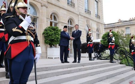 Menhan Prabowo Melawat ke Prancis Temui Presiden Macron