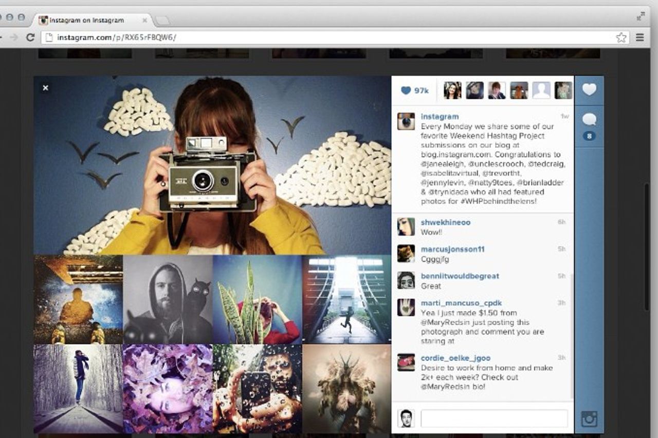 Instagram web версия