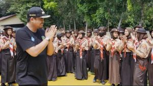 Wali Kota Medan Bobby Nasution Lepas Kontigen Pramuka untuk Jambore