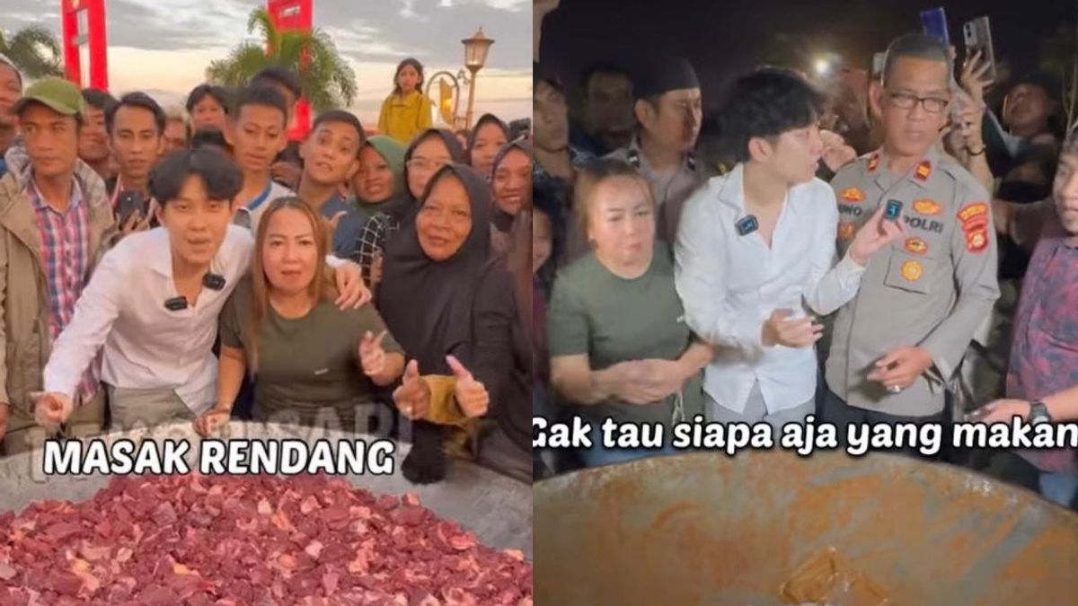 Sudah Dijaga Polisi, Rendang 200 Kg yang Dimasak Konten Kreator Raib Sebelum Matang