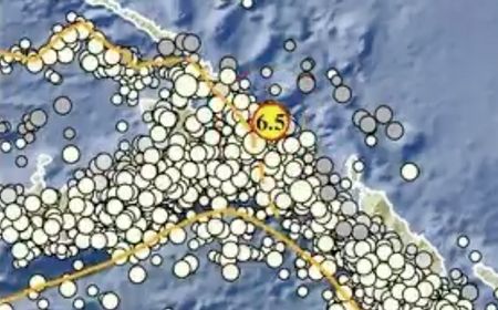 Gempa Keerom Papua Magnitudo 6,5