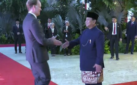 Prabowo Subianto Sambut Sendiri Tamu Negara yang Hadiri Acara Pelantikan