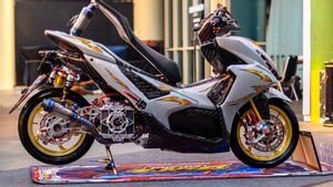 Modifikasi Yamaha Aerox Alpha Gaya Cyber Futuristik Curi Perhatian di Acara GTA 2025