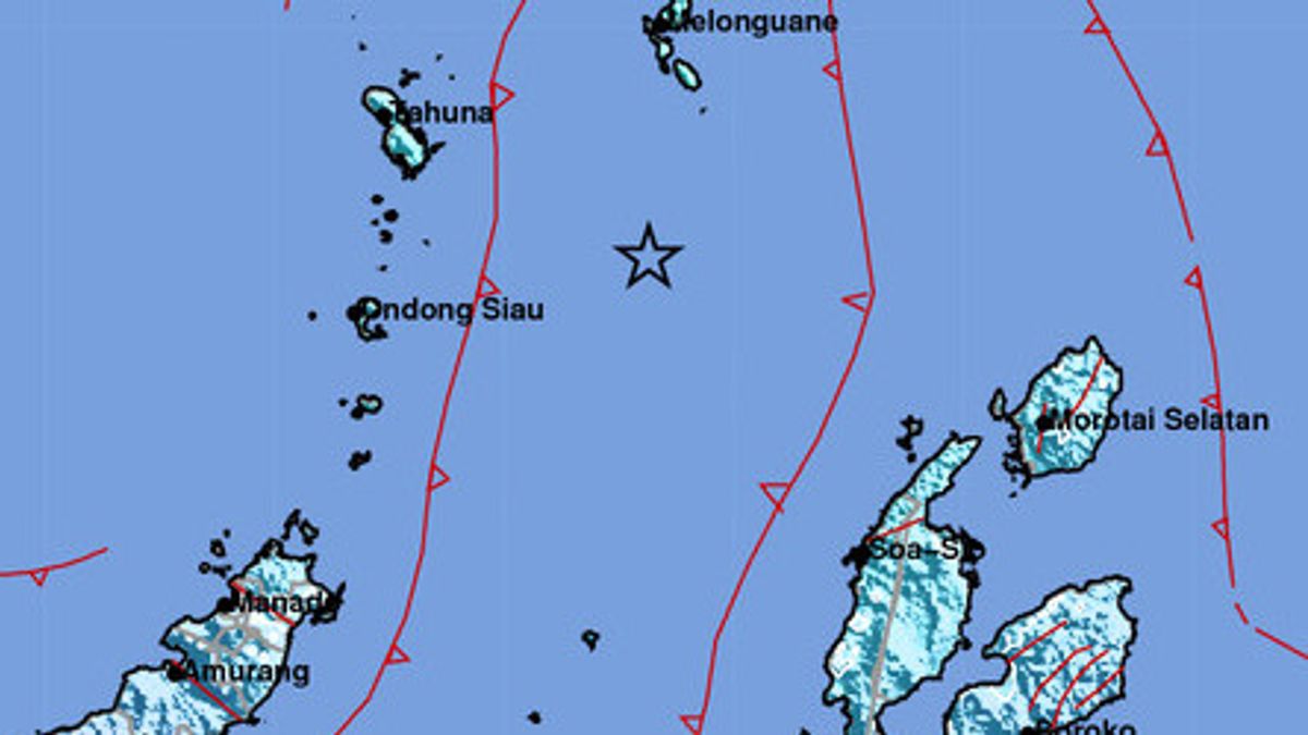 6.2 BMKG塔劳群岛发生地震：无海啸潜力