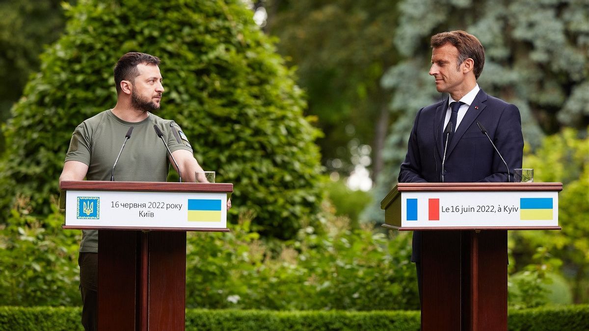 Terkait Konsesi Teritorial untuk Selesaikan Perang dengan Rusia, Presiden Macron: Terserah Ukraina yang Memutuskan
