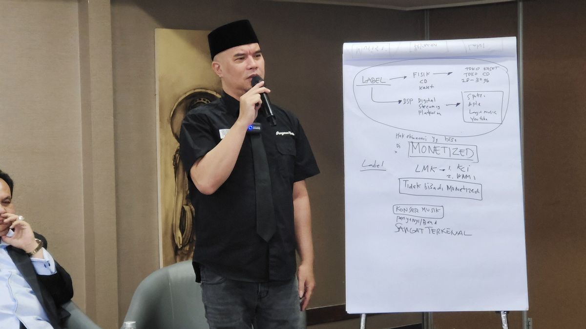 Ahmad Dhani Pertanyakan WAMI yang Tajam ke Kafe dan Resto Tapi Tumpul ke Penyanyi dan Band Besar