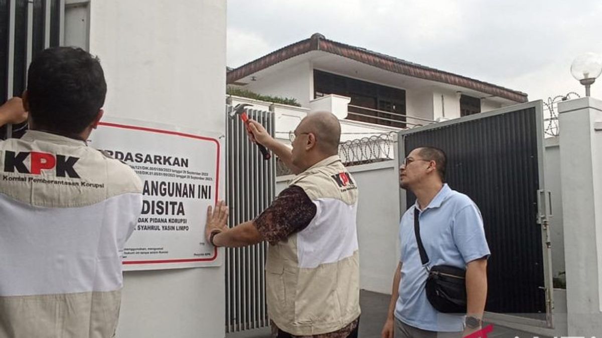 Sita Rumah Mewah Milik Yasin Limpo di Jaksel, KPK Bidik Aset-aset Lain Hasil Korupsi