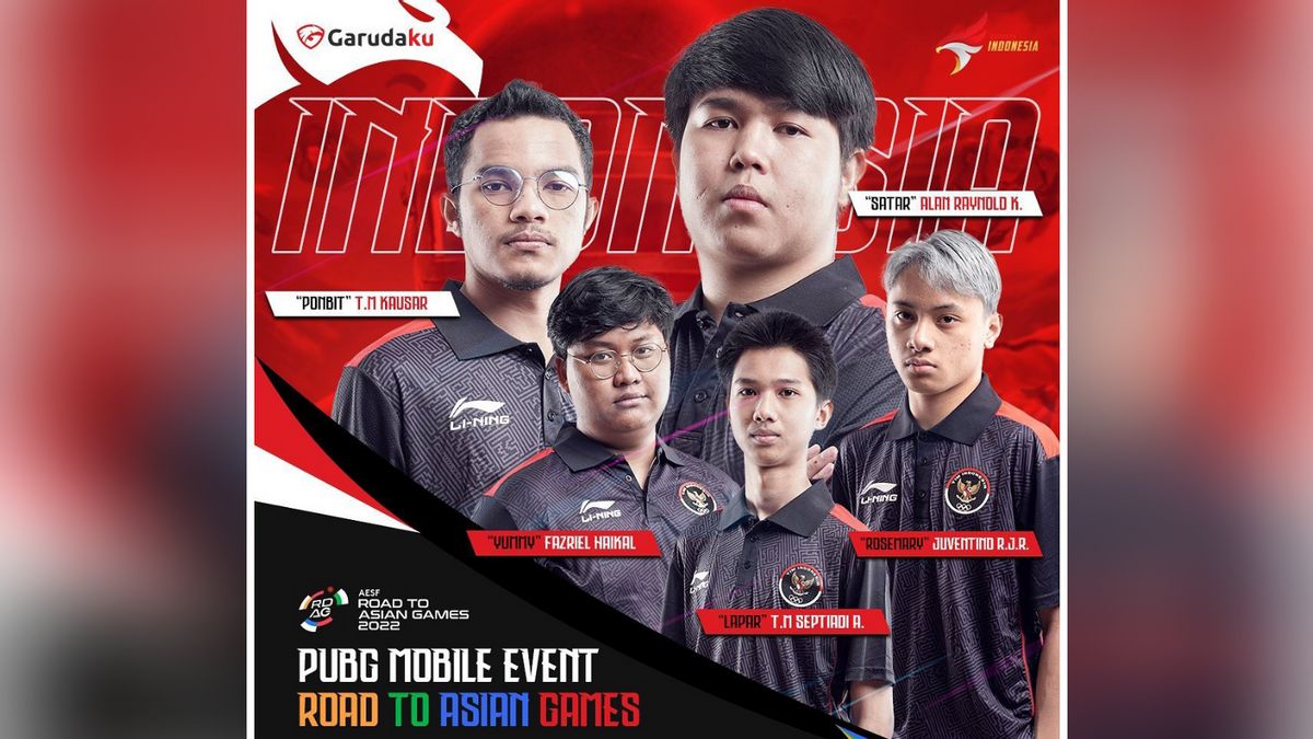 Terungkap! Ini Dia Roster PUBG Mobile Timnas Indonesia di <i>Road to Asian Games 2022</i>