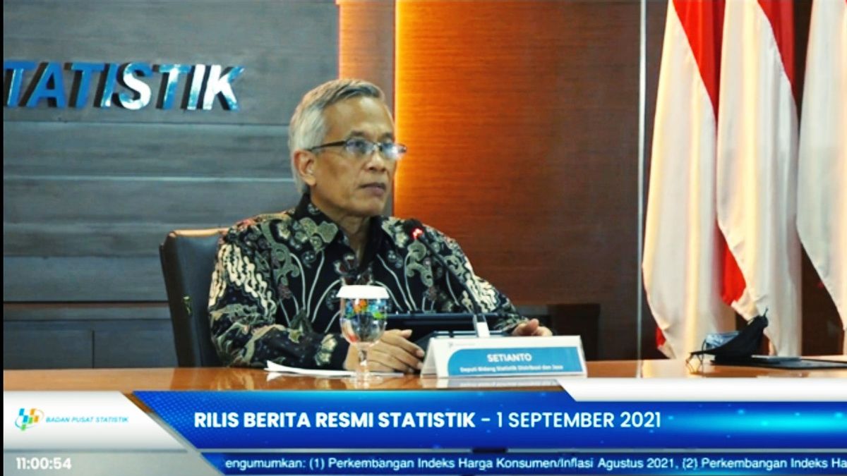 Central Statistics Agency: Inflation In August 2021 At 0.03 Percent, The Highest In Kendari At 0.62 Percent