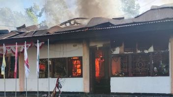 Kebakaran Kantor Distrik Fakfak Papua Barat, Polisi Mulai Periksa Sejumlah Saksi