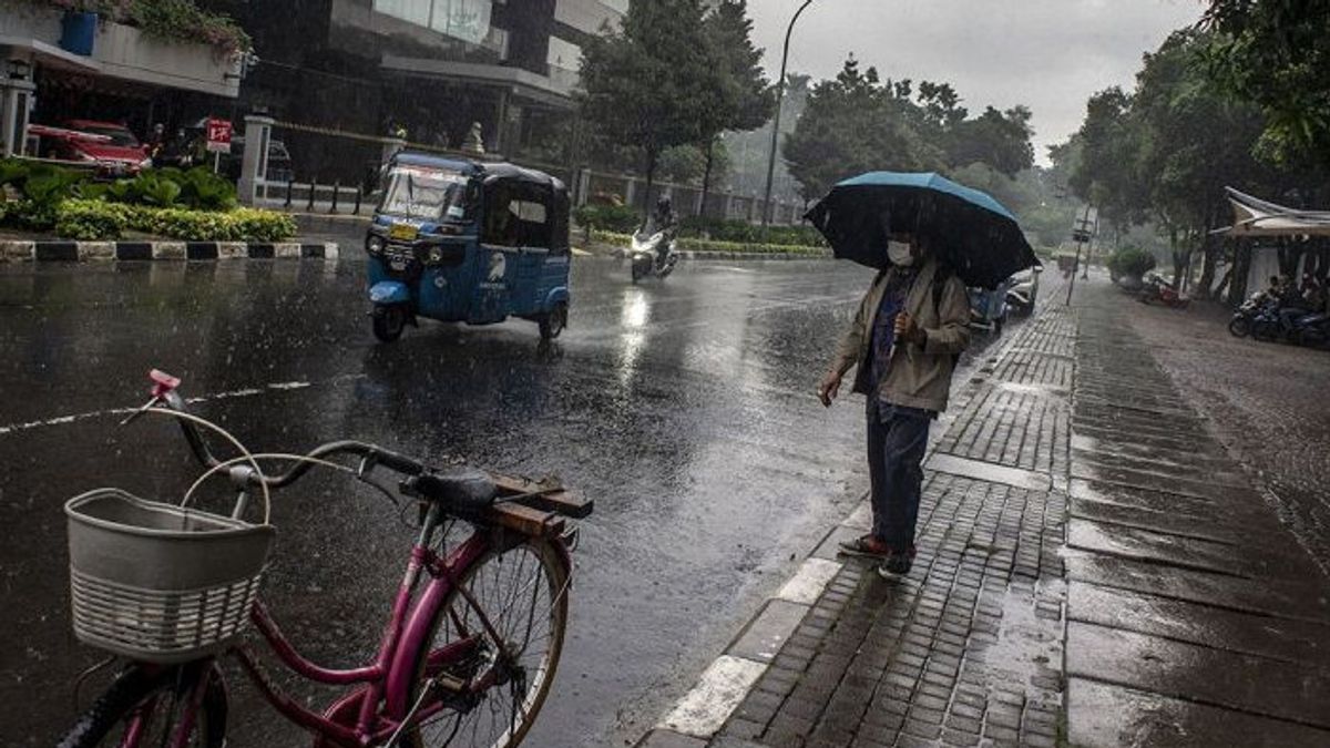 Cuaca DKI Selasa 10 Februari: Hujan Merata di Pagi hingga Sore