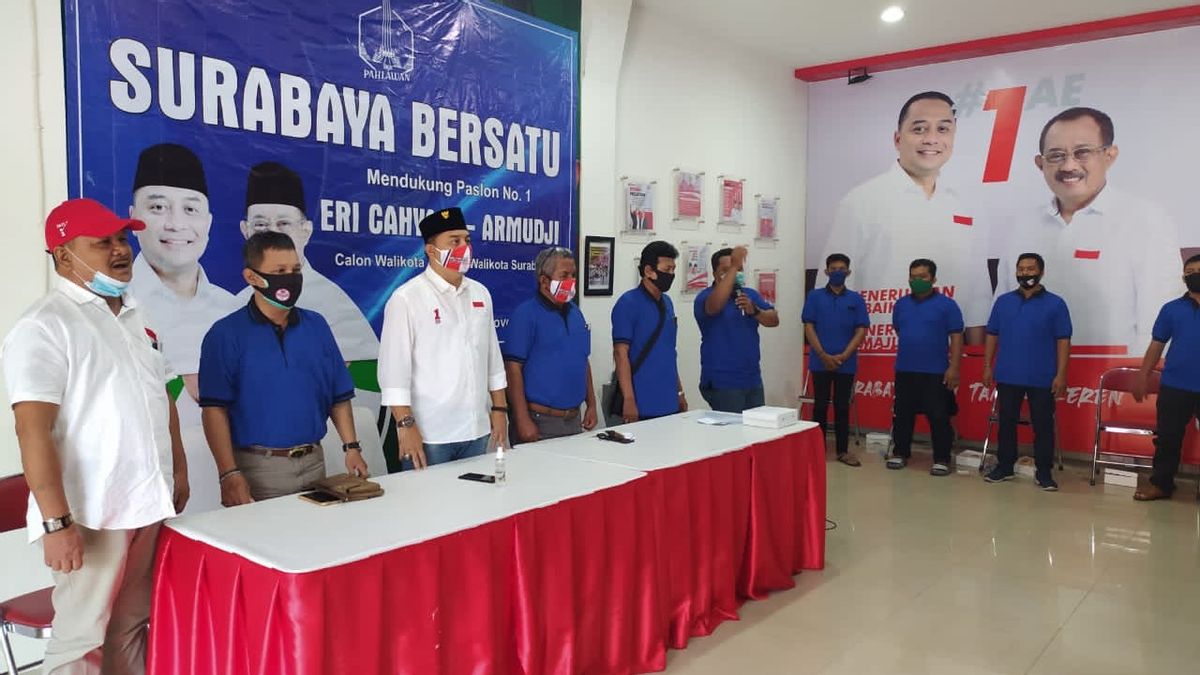 Surabaya NasDem Cadres 'Behind Body' From MA-Mujiaman, Now Support Eri Cahyadi-Armudji