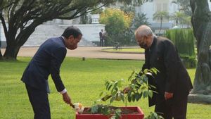 Jokowi dan Jose Ramos-Horta Tanam Pohon Gaharu di Istana Bogor