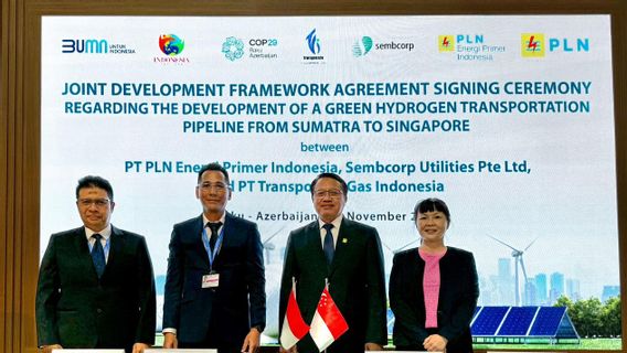 TGI Teken Teken of Cooperation in the Development of Indonesian Hydrogen Pipes - Singapore