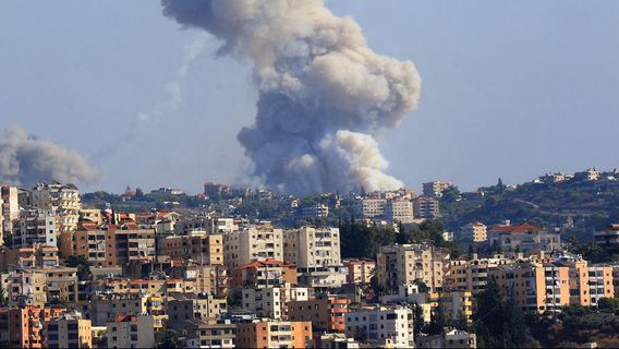 Serangan Udara Israel Ratakan Bangunan di Beirut Lebanon