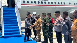 Wapres Kenakan Mahkota Kasuari dan Noken Awali Kunjungan Kerja di Nabire