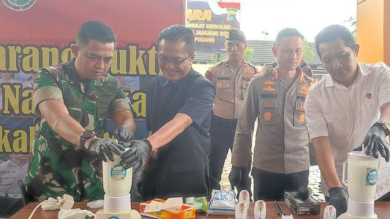 La police de Pangkalpinang a détruit le sabu d’une valeur de 4 milliards de roupies