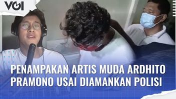 VIDEO: Penampakan Artis Muda Ardhito Pramono Usai Diamankan Polisi