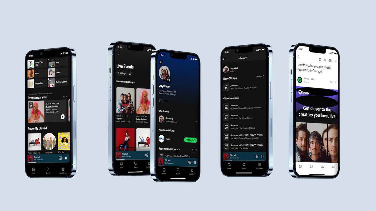 Replace Concert Hub, Spotify Presents Live Event Feed: Subscribers Can See List Of Live Shows In Your Area