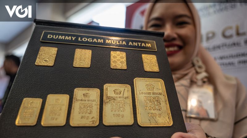 Down IDR 3,000, Antam's Gold Price Today Is IDR 1.057 Million Per Gram