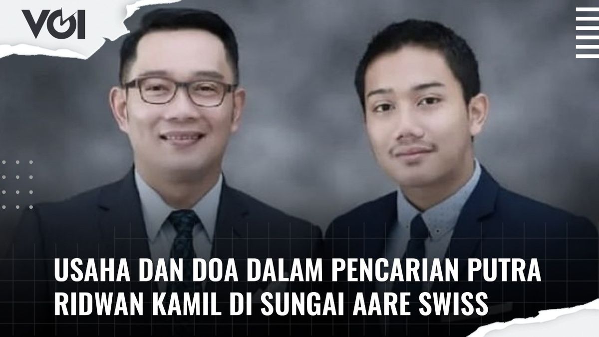 VIDEO: Efforts And Prayers In Search Of Ridwan Kamil's Son On The Swiss Aare River