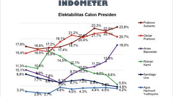 Prabowo Subianto的可电动性在Indometer Survey中名列前茅