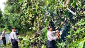 Polisi Turun Tangan Bantu Penanganan Bencana di Solok Selatan Sumbar