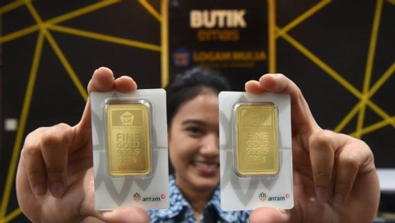 Turun Tipis, Harga Emas Antam Dibanderol Rp1.965.000 per Gram