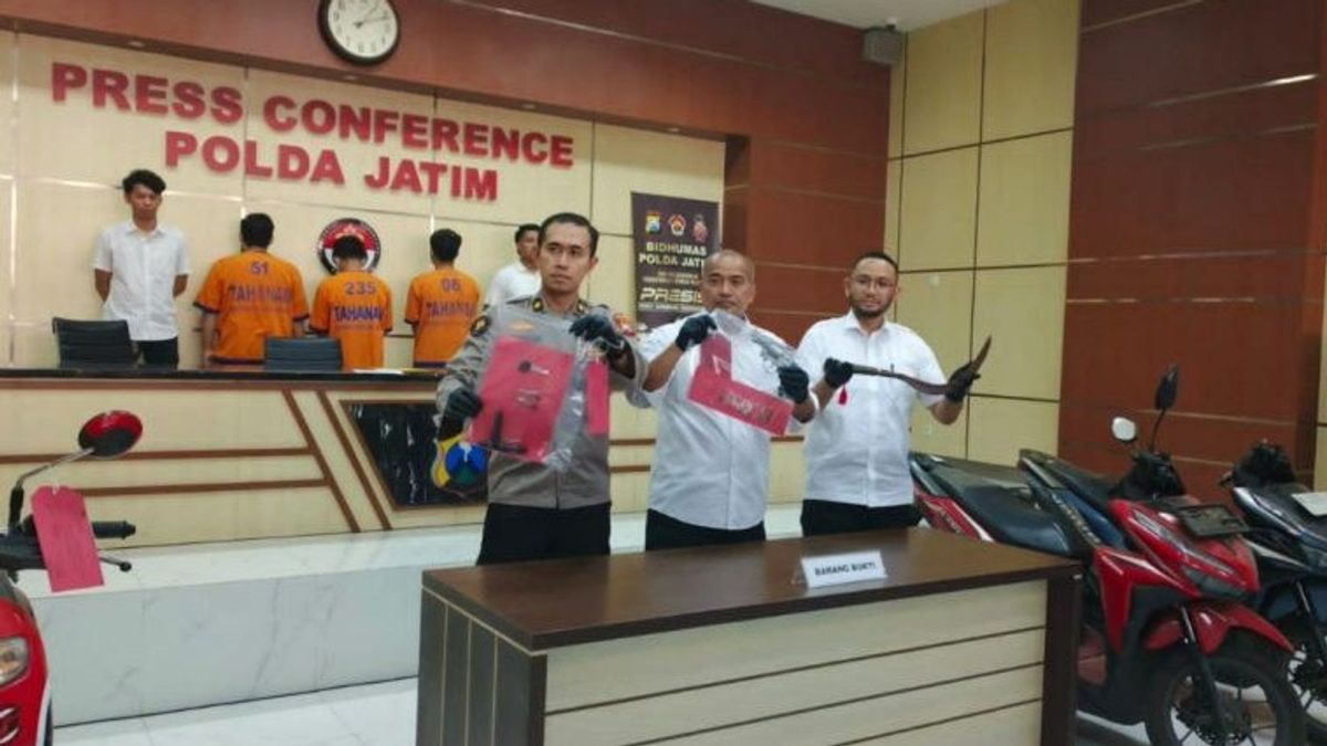 La police arrête le complot de Curanmor avec Airsoft Gun à Surabaya