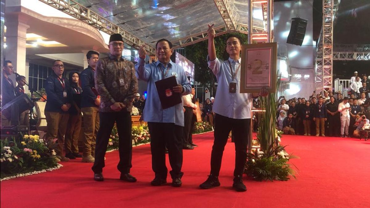 'Gemoy,' Prabowo-Gibran Salam Sarenghaeyo 得到2号序列