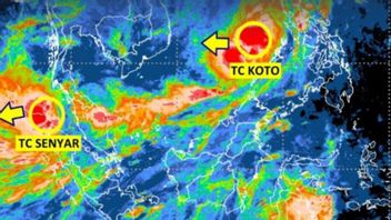 今天出现了两个热带气旋幼苗，BMKG警告大雨的潜力