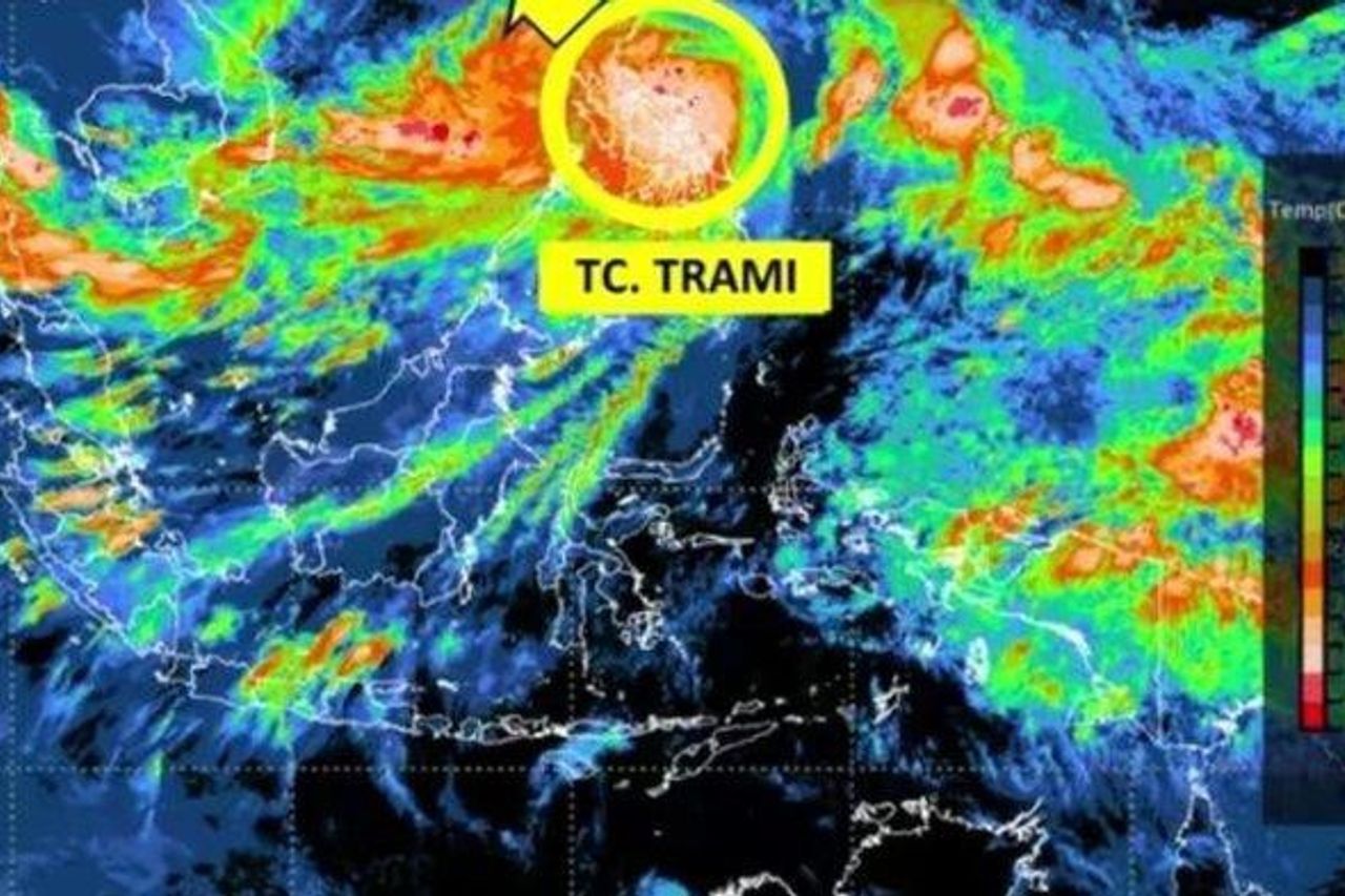 熱帯低気圧トラミとは何か、そしてインドネシアへの影響は何か、BMKGは国民に警戒するよう促す