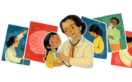 Google Doodle Hari Ini Rayakan Ulang Tahun ke-106 Prof. Dr. Julie Sulianti Saroso