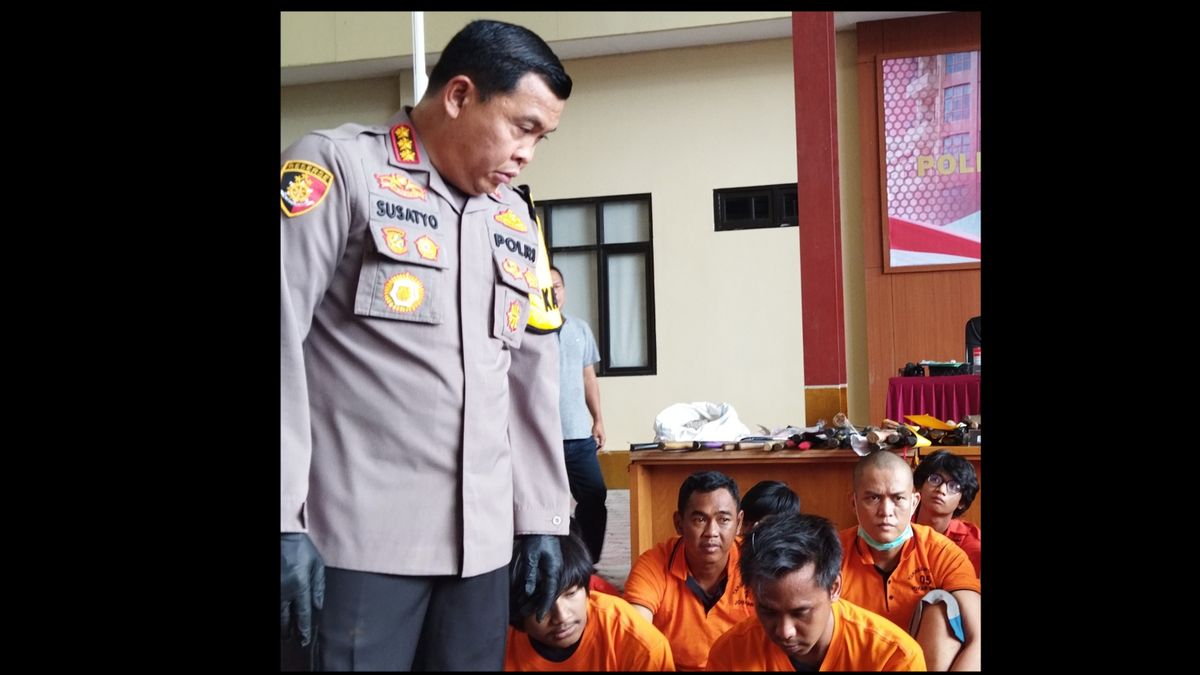 After The Gang-up Of Police Members, 12 Brawlers In The Menteng Region Were Arrested By The Police