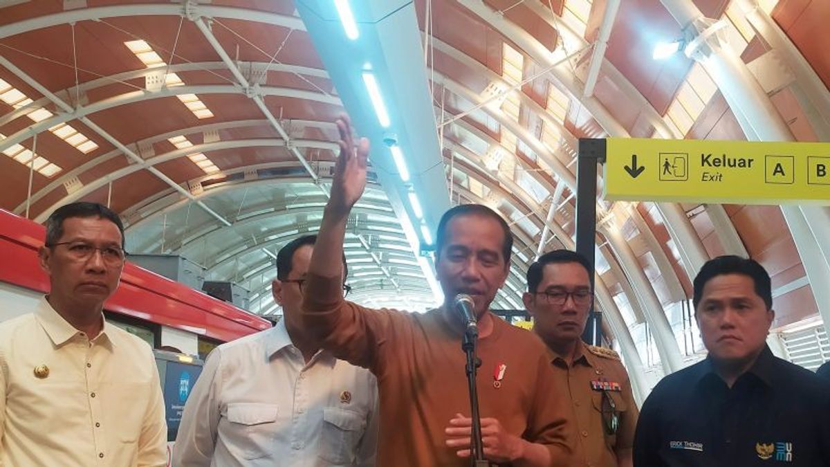 First LRT In Indonesia, Jokowi: If There Are Lacks And Corrections It's Natural