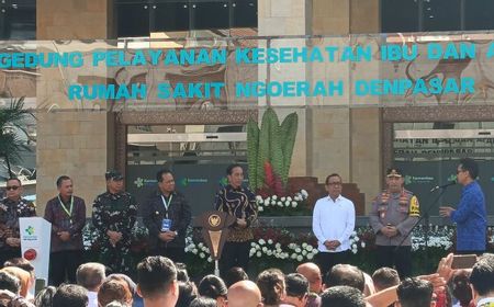 Resmikan Gedung KIA RSUP Ngoerah Bali, Jokowi Optimistis Dapat Tekan Kematian Ibu dan Anak