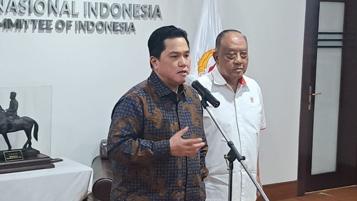 Erick Thohir rencontre KONI pour demander l’inclusion de la déréglementation 191 des règles du ministère des Sports et de la jeunesse