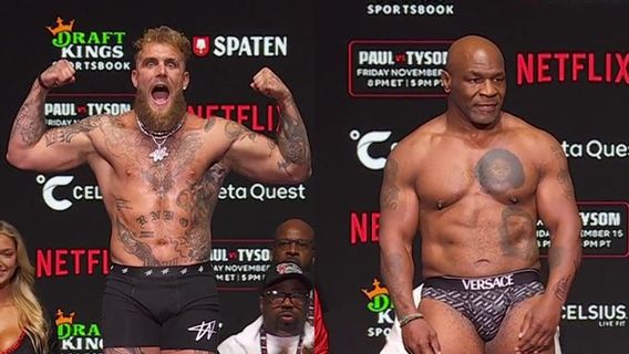 Mike Tyson dan Jake Paul Siap Tempur: Kondisi Prima Usai Timbang Badan