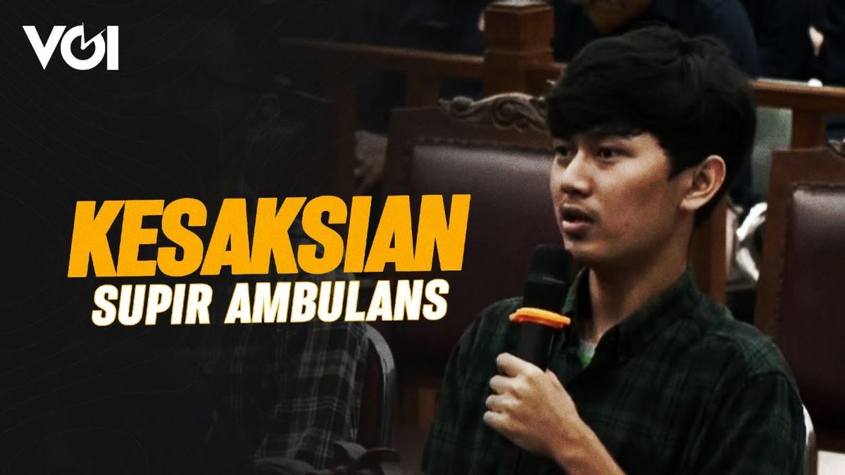 VIDEO: Sidang Kasus Brigadir J, Ini Kesaksian Sopir Ambulans