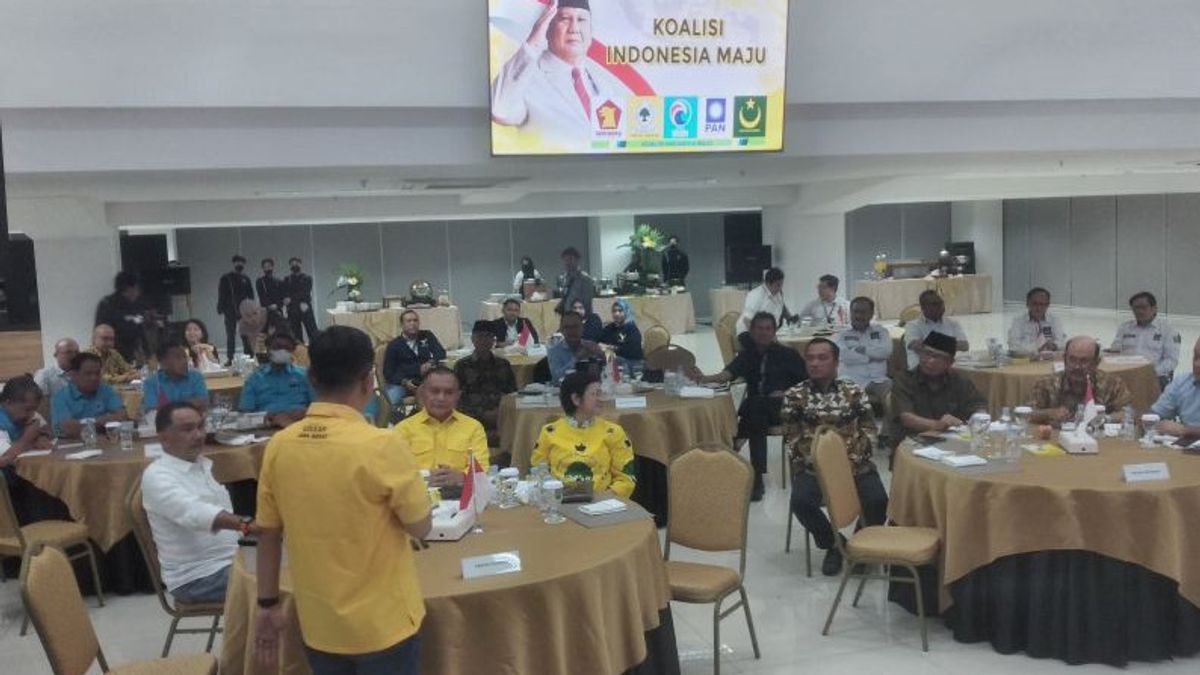 Elite Koalisi Indonesia Maju Kumpul di Golkar Bahas Program Prabowo