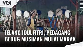 VIDEO: Jelang Idulfitri, Pedagang Bedug Musiman Mulai Marak