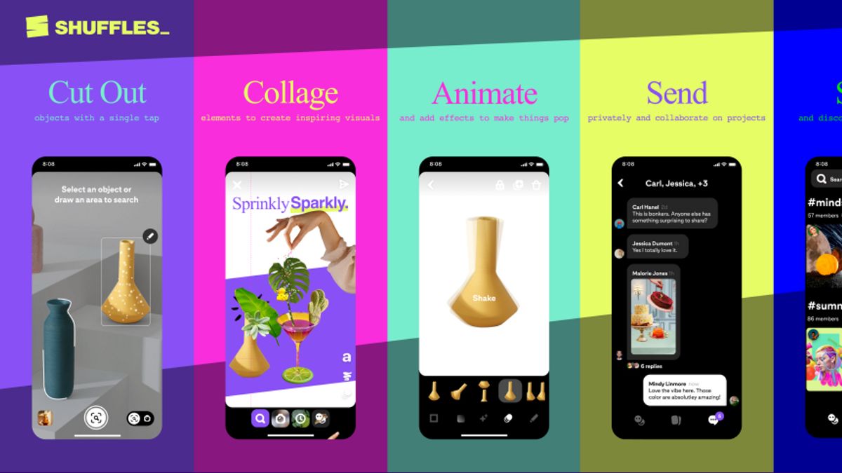 Aplikasi Shuffles Milik Pinterest Diluncurkan, Pengguna Bisa Bikin Kolase Foto Estetik