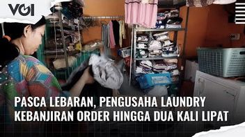 VIDEO: Pasca Lebaran, Pengusaha Laundry Kebanjiran Order Hingga 2 Kali Lipat