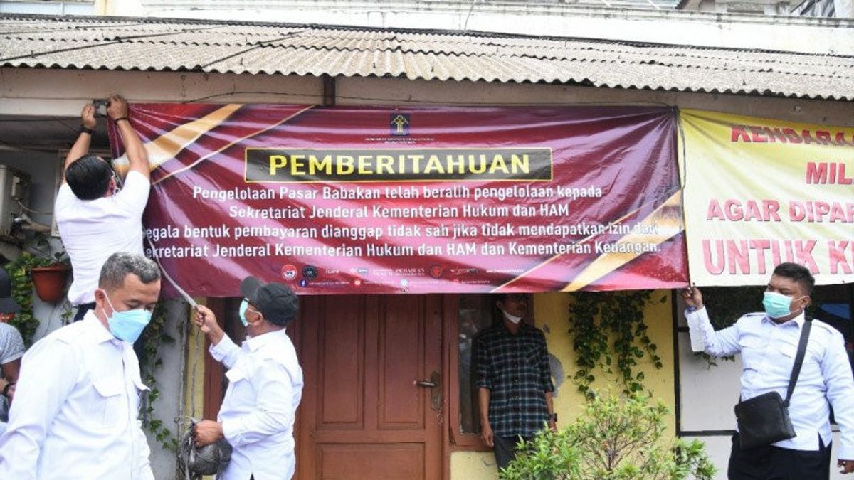 Kemenkumham Ambil Alih Pengelolaan Pasar Babakan Tangerang