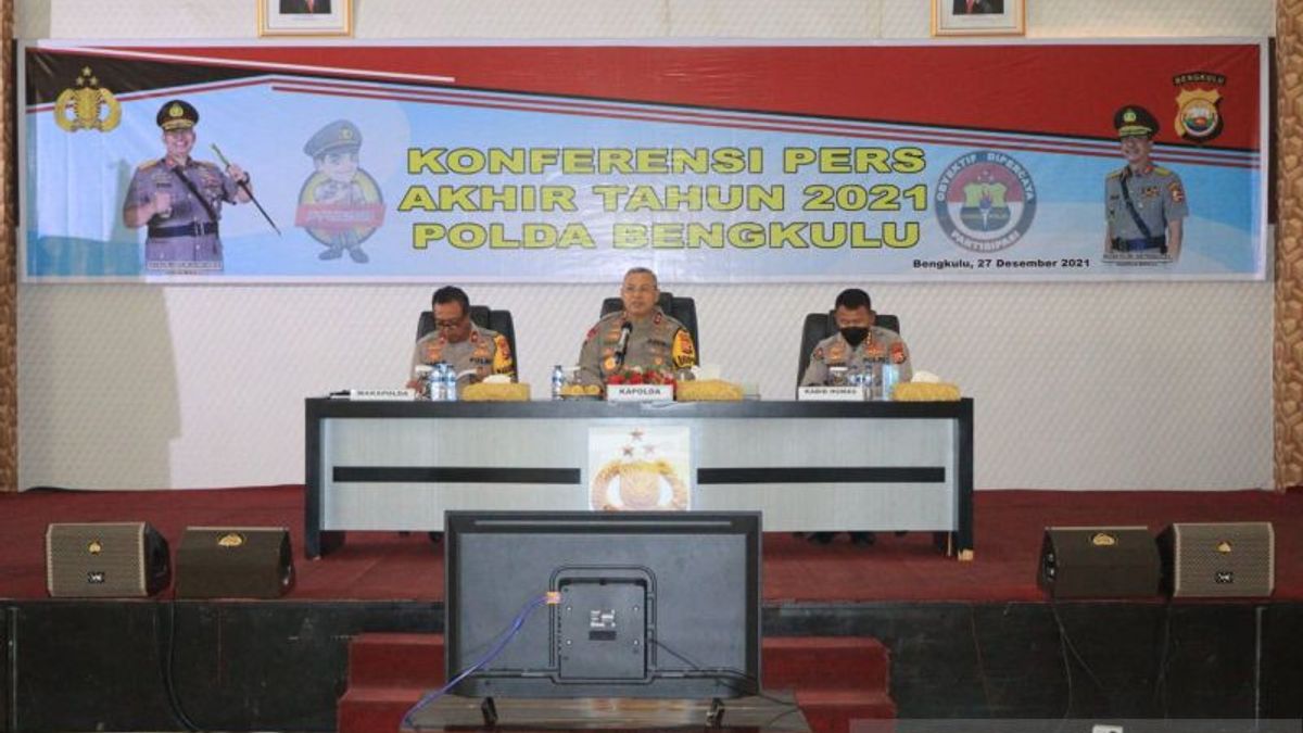 Handle 3,159 Cases Throughout 2021, Bengkulu Police Only Complete 1,588, Down 10 Percent From 2020