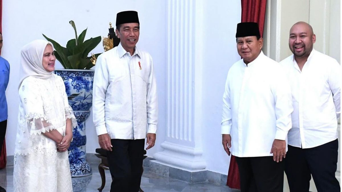 Lebaran Kedua, Prabowo Ditemani Didit Temui Jokowi di Istana